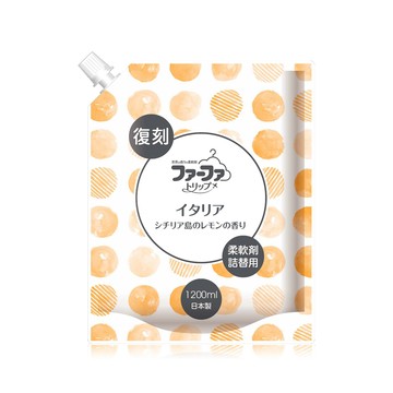 FAFA 日本 復刻版檸檬香柔軟精補充包1200ml