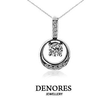 DENORES 感性圓融0.30克拉八心八箭美鑽鍊