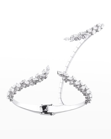18k White Gold Diamond Hand Piece