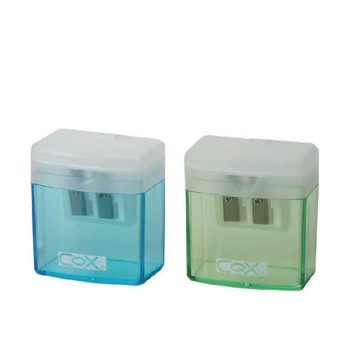 COX 三燕 雙孔 可蓋式 削筆器  大小通吃 顏色隨機 /個 PS-20【APP滿額下單10%點數(單一帳號最高5000點)】1/31止