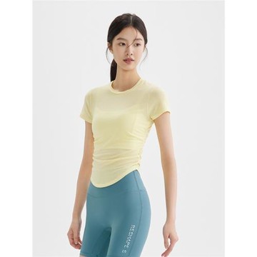 {L碼運動短袖}訓練跑步運動T恤女士健身衣短袖透氣速干