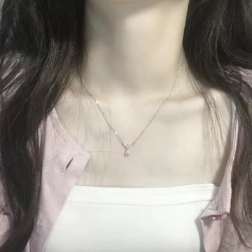 限時特賣🔥 【7386人好評】精靈眼淚水滴項鏈女925純銀不掉色ins輕奢小衆設計感情人節禮物