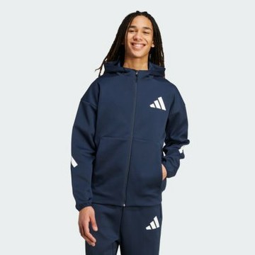 Adidas 愛迪達 M Z.n.e. Fz JW4718 男 立領外套 運動外套 休閒穿搭 深藍 白 亞版