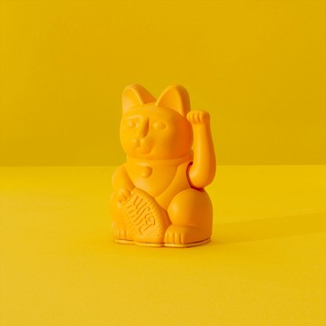 WUZ 德國 DONKEY 幸運繽紛迷你款招財貓-深黃