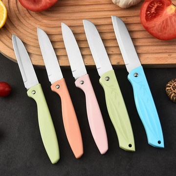 家用水果刀具便攜摺疊不鏽鋼削皮刀多功能瓜果廚房小刀子