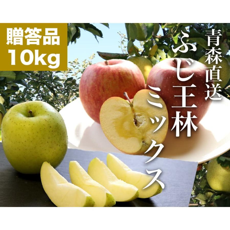 RED APPLE 青森直送 12月上旬より順次出荷 贈答用 ふじ王林ミックス 約10kg りんご 林檎 果物 フルーツ ギフト 旬