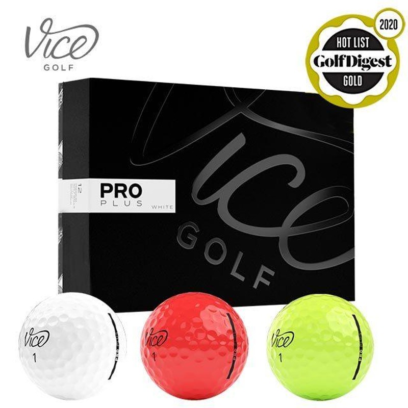 ゴルフボール VICE GOLF ヴァイスプロプラス 1ダース 12個入 ゴルフ