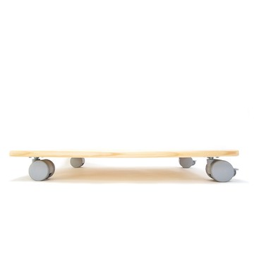 AyKasa專屬松木實木美型板車L-原木色