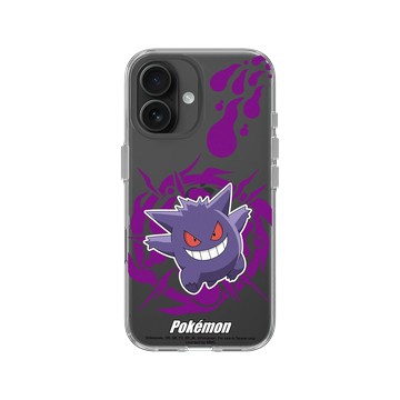 iPhone 16 Clear Case（相機按鈕） 透明 - 寶可夢 Pokemon - 戰鬥系列-耿鬼