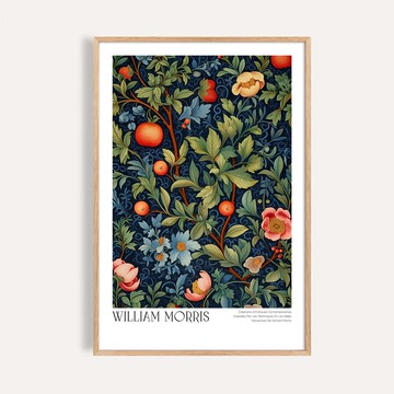 靜謐之果 / 威廉莫里斯風格 花果植物 掛畫 海報 畫芯 無框畫