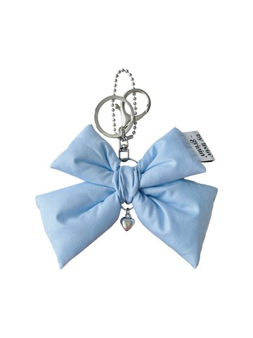 雙層緞帶鑰匙圈_蔚藍天空