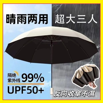 🔥現貨下殺🔥 超大折疊傘 反嚮折疊傘 抗風暴晴雨傘 反嚮傘 加大雨傘 手動折疊傘 黑膠防曬傘 強力抗風雨傘 1115