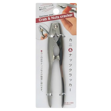 日本ECHO 螃蟹堅果夾 Set 3件組  不鏽鋼螃蟹夾  單色  1組