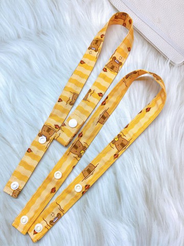 PJ手作【卡皮巴拉泡澡中】 防疫兒童口罩掛繩