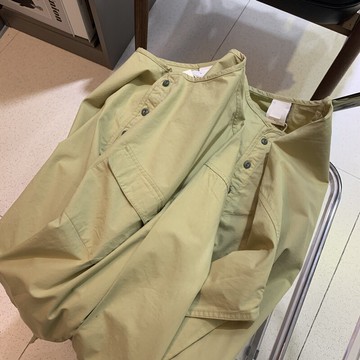 100%棉 圓領套頭襯衫女中長款A-19春季oversize寬松百搭長袖襯衣