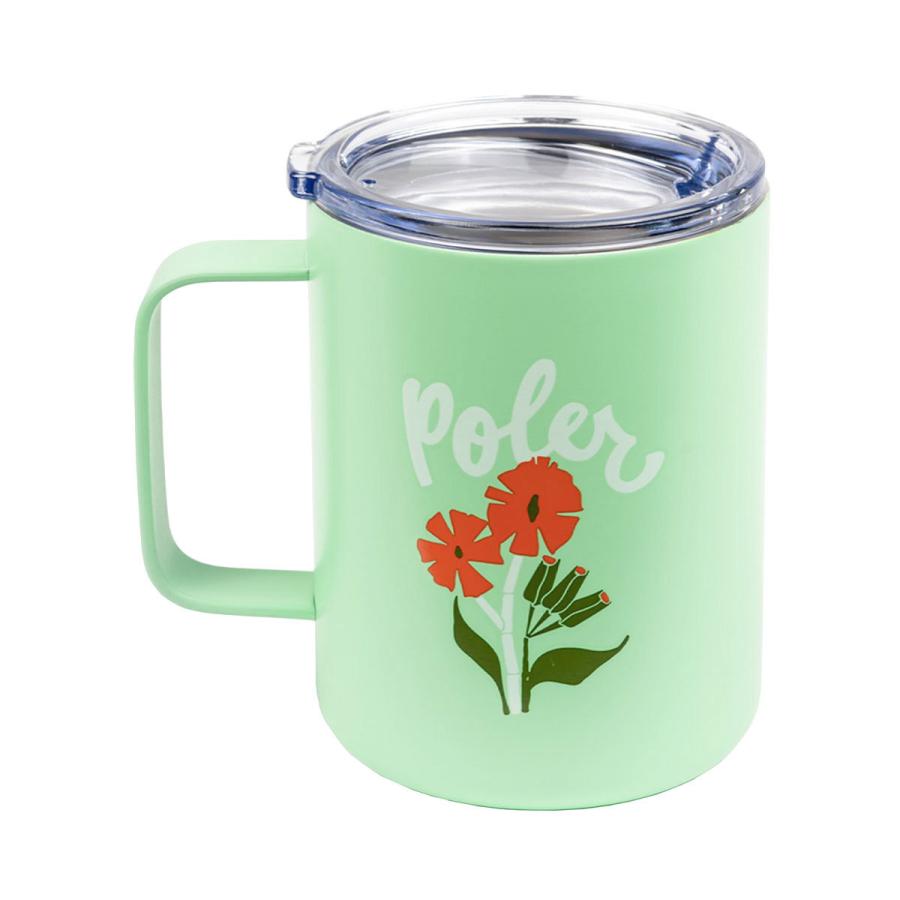 ポーラー マグカップ POLER アウトドア キャンプマグカップ 蓋つき INSULATED MUG MINT 221ACM9104