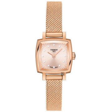 TISSOT 天梭 官方授權 LOVELY SQUARE 動人心弦米蘭帶女錶 新春開運 送禮首選-20mm T0581093345600