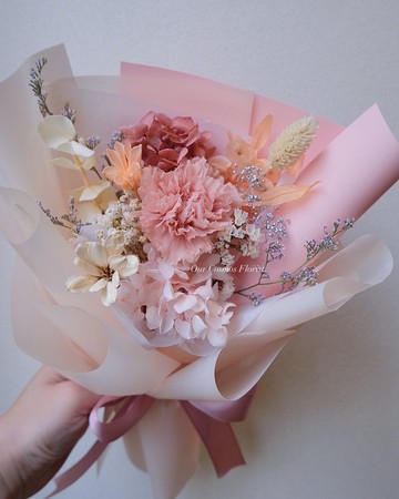 單朵大康乃馨 混合花束 / 母親節 生日 台中花