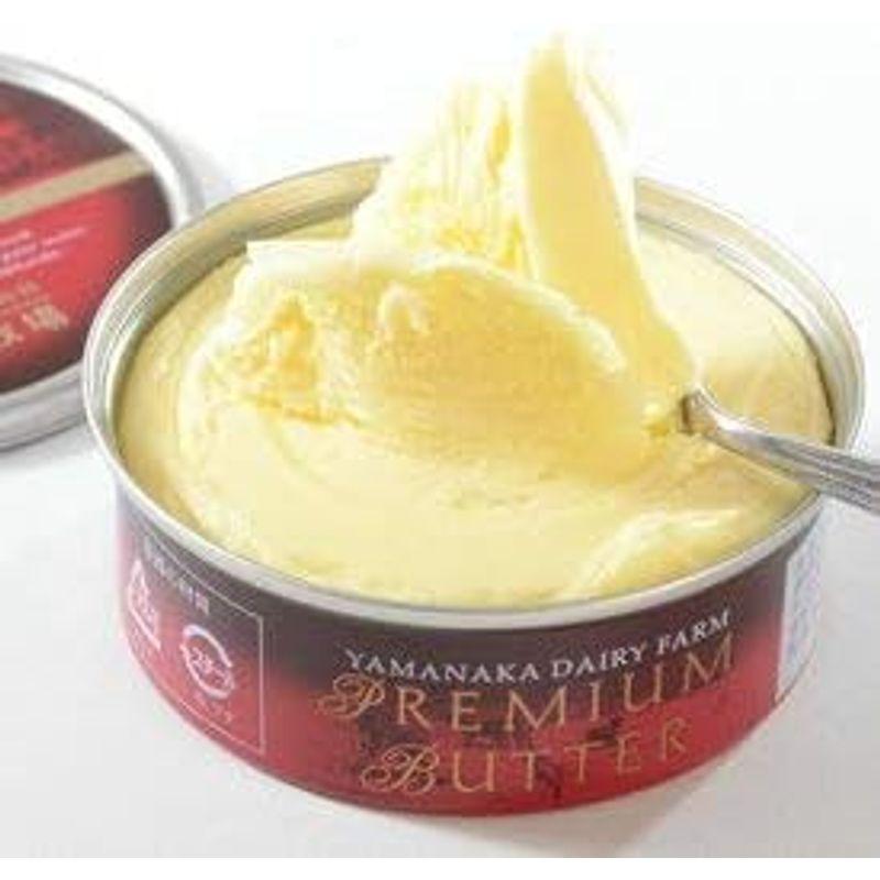 北海道山中牧場 プレミアム発酵バター（赤色 200ｇ 缶タイプ）ｘ6個セット 冷蔵