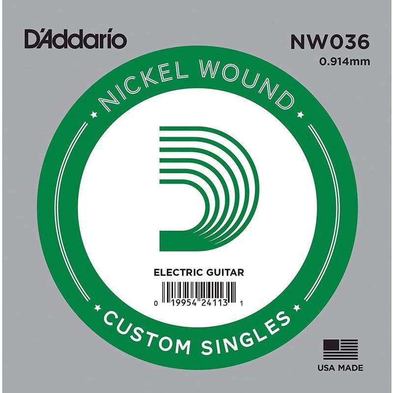 D Addario ダダリオ エレキギター用バラ弦 ニッケル .036 セット NW036
