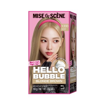HELLO BUBBLE泡沫染髮劑10BB香檳冷棕