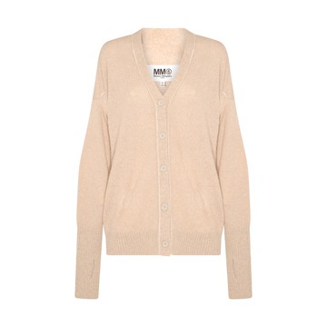 Mm6 Maison Margiela - Beige Alpaca Blend Cardigan