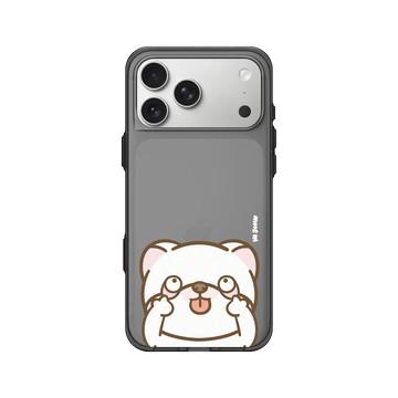 iPhone 17 Pro Max Clear (相機按鈕) 酷墨灰 - 嗨小強 Hi John - 鬼臉小強