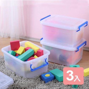 真心良品   KEYWAY強固型滑輪整理箱13L-3入組