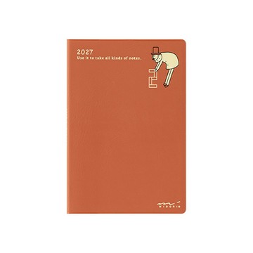 MIDORI 《2027 Pocket Diary 手帳 - 歐吉桑》Mini 月間