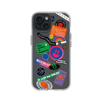 iPhone 15 Clear 透明 - Positive Vibes / 正好能量 - 就是不一樣