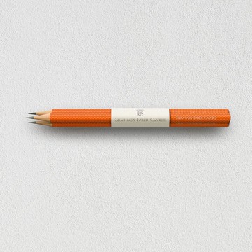 【Graf von Faber-Castell】繩紋鉛筆3入-紅柿子(原廠正貨)