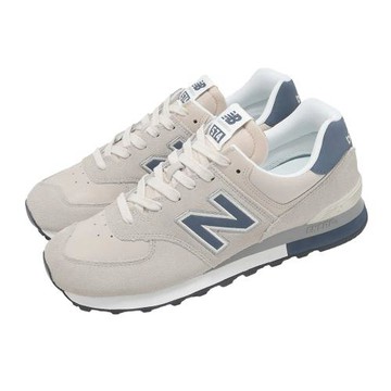 New Balance NB 休閒鞋 574 男鞋 女鞋 米色 藍 復古 麂皮 U57481N-D