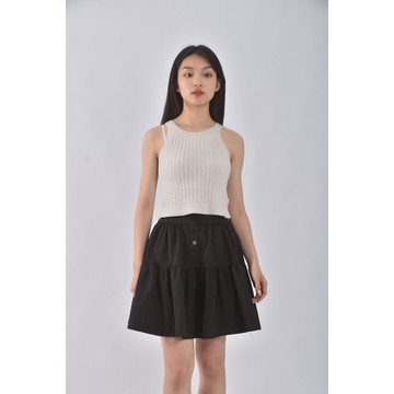 (S) mk韓牌質感黑色短裙二手衣