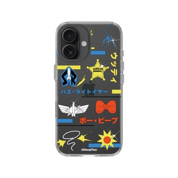 iPhone 16 Clear Case（相機按鈕） 透明 - 迪士尼-玩具總動員 Toy Story - 玩具總動員 - 徽章