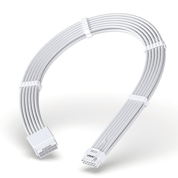 EZDIY-FAB 16AWG電供延長編織線 12VHPWR / 12V2X6 PCIe 5.0公頭對母頭-附理線梳