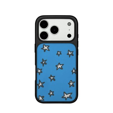 ✨防摔手機殼✨韓系ins手繪五角星適用iphone17promax非磁吸手機殼全包大孔蘋果1