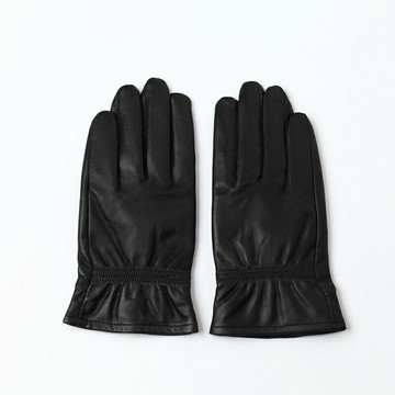 【巴黎精品】真皮手套男手套-羊皮加絨經典觸控男配件a1dx19