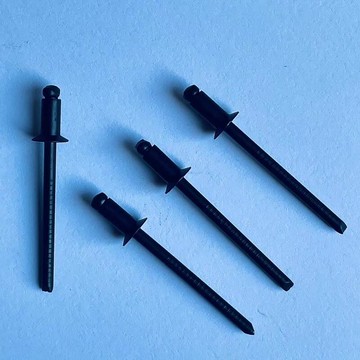 源頭全黑沉頭全不鏽鋼拉釘 黑色304帽 304芯平頭抽芯 鉚釘
