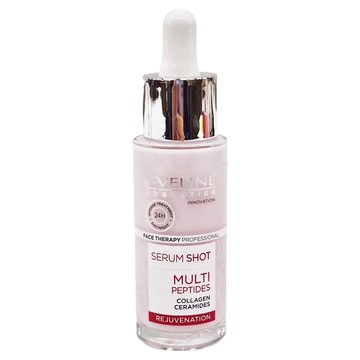 EVELINE 多肽煥膚精華液  SERUM SHOT  MULTI PEPTIDES  COLLAGEN CERAMIDES  REJUVENATION  30ml  1瓶