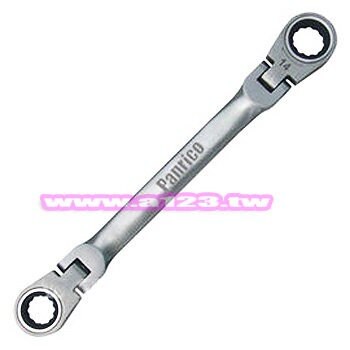 Panrico百利世 雙口可調式棘輪梅花扳手(板手) 白鐵材質 08x10mm FM8220810
