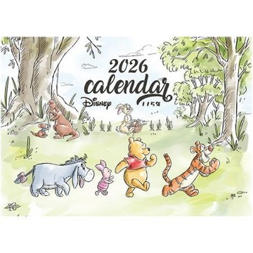 迪士尼2026 25K三角桌曆/小熊維尼