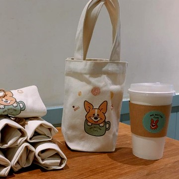 【奶油先生】獨家訂製柯基Corgi環保杯袋