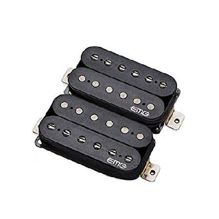 EMG Super Retro Active Electric Guitar Humbucker Pickup Set, Black