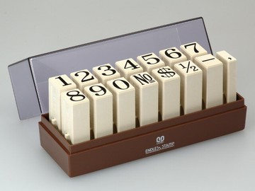 SANBY 日本原裝進口 數字特大號 連結章 (明朝體) (一般橡皮印面) 16mm (EN-SB) (15入/組)【APP滿額下單4%點數(單一帳號最高1500點)】6/30止
