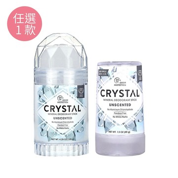 美國【CRYSTAL】長效淨味身體固體除臭棒-無香款40g/120g-任選1款