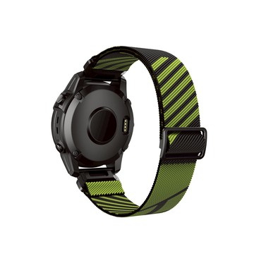 【ibits】HJT Garmin Fenix 7 彈性斜紋回環尼龍錶帶 編織腕帶 雙色 舒適透氣 替換手環 22mm