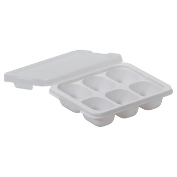 珍珠金屬 冷凍食物盒 6格  HC-124  20ml  1個