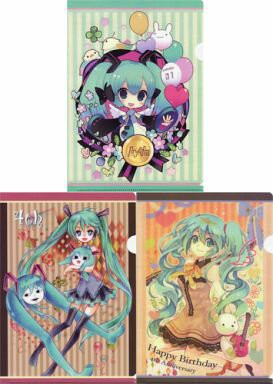 初音未來A5迷你透明文件夾SET(3張組)VOCALOID初音未來誕生4周年紀念