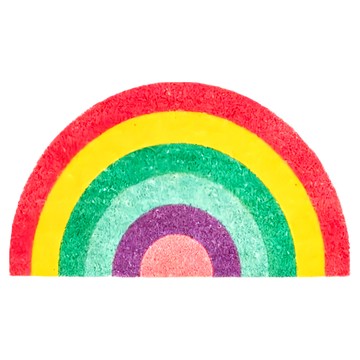 fisura 椰子纖維造型門墊 - 彩虹 防滑背襯  70 x 40 x 1.5cm  1個
