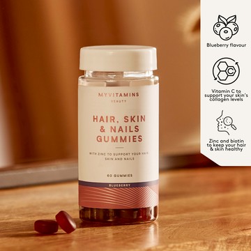 Hair, Skin and Nails Gummies - 60gummies - Blueberry